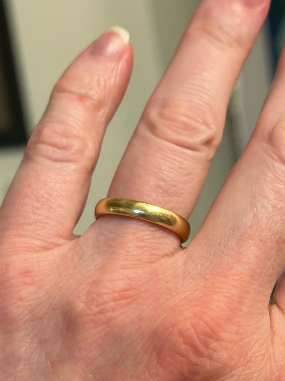 Antique Tiffany & Co. 18k Yellow Gold Wedding Band Ring 1900’s 6.5 Comfort Fit - Picture 2 of 13